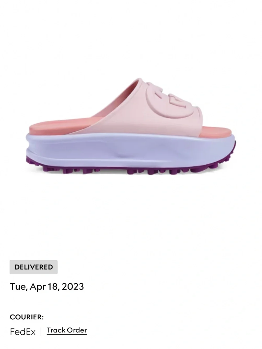 Gucci rubber platform